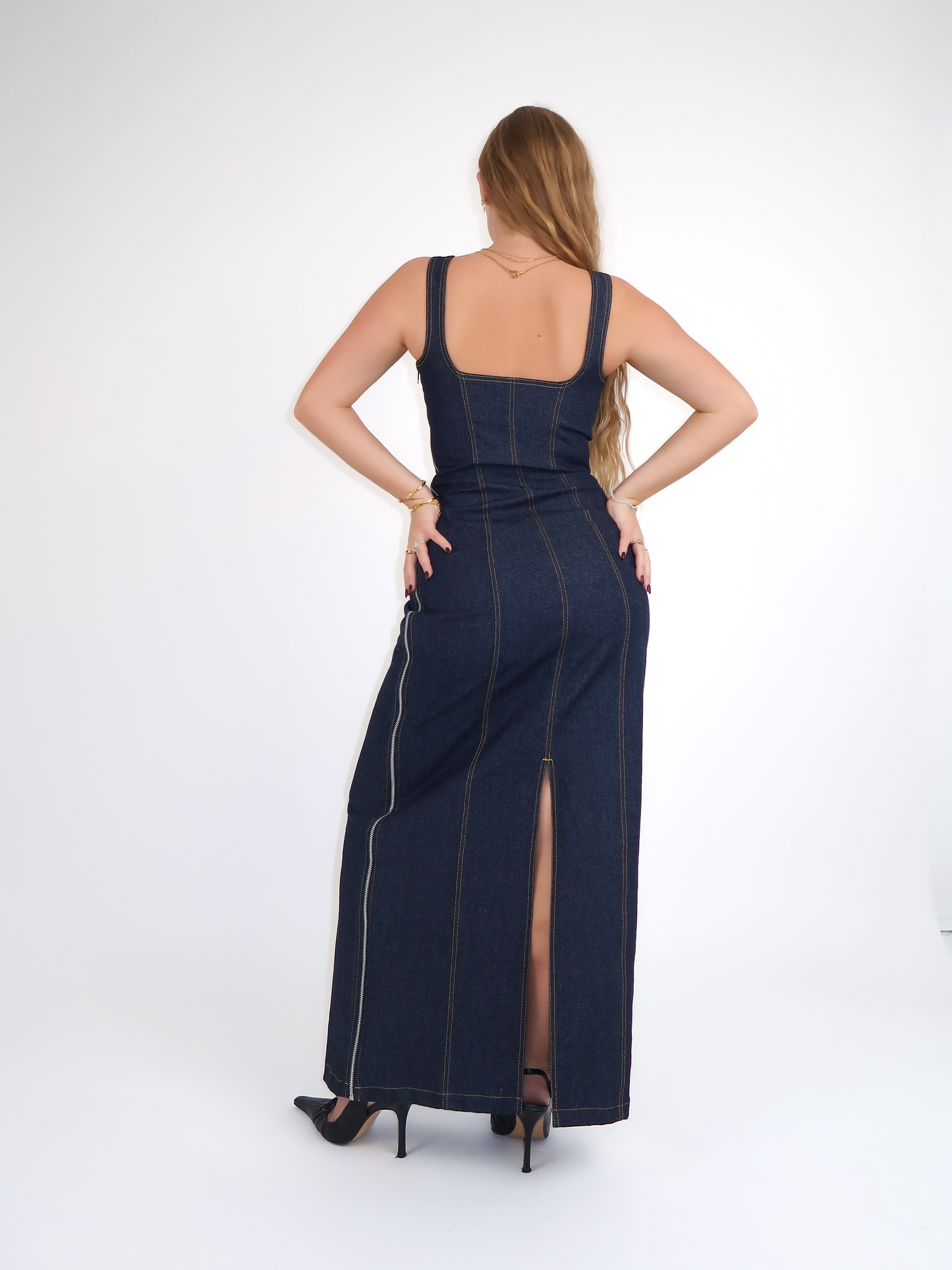 Denim Maxi Dress