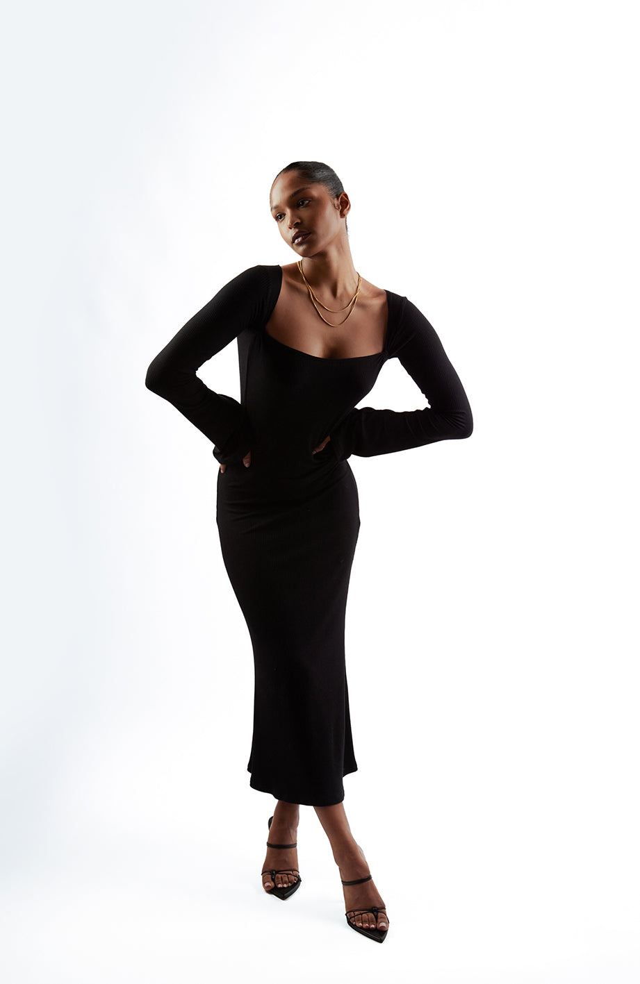 Black Flare Dress