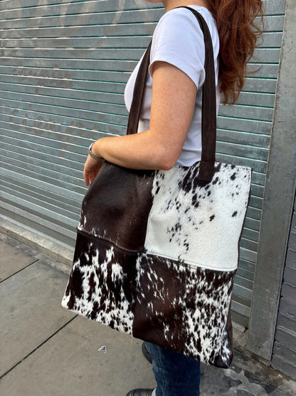 XL Cow Hide Tote Bag