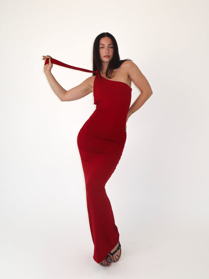 Vermillion Carmen Gown Sample