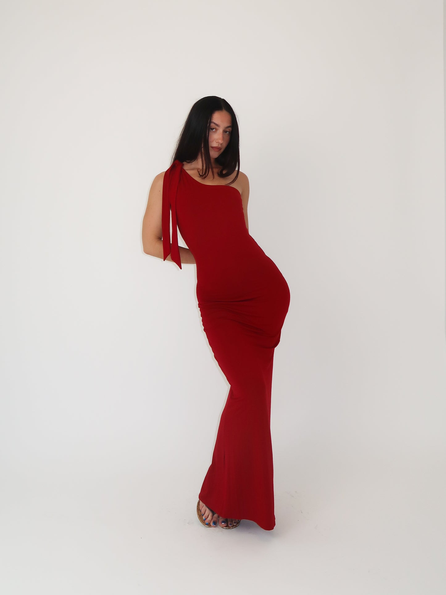 Vermillion Carmen Gown Sample