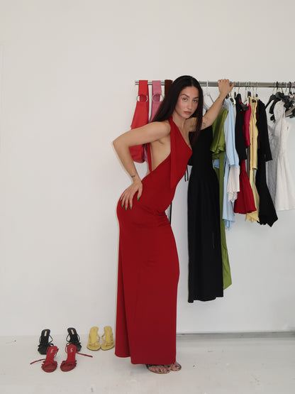 Vermillion Carmen Gown Sample