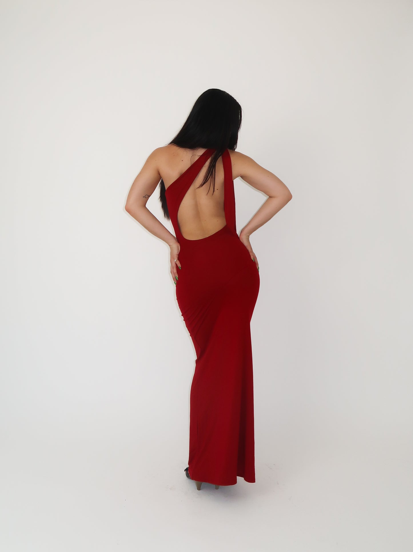 Vermillion Carmen Gown Sample